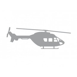 Etiqueta engomada del coche BK 117 plata mate